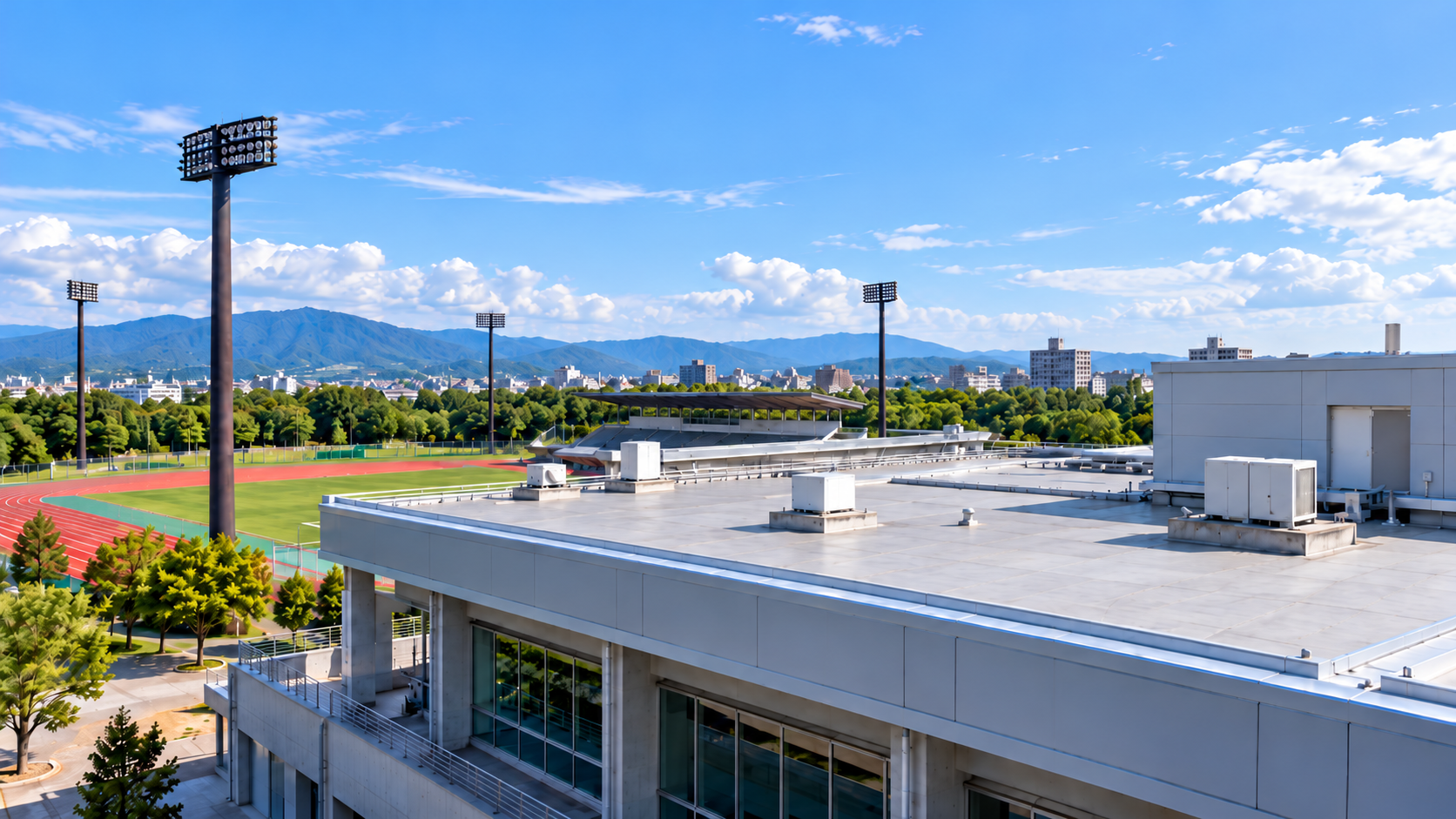 小瀬スポーツ公園 Dinnteco設置前